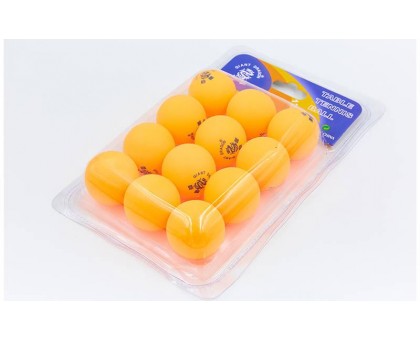 Набор мячей для настольного тенниса Giant Dragon (12 шт.) MT-6558-OR (целлулоид, d-40мм, оранжевый)