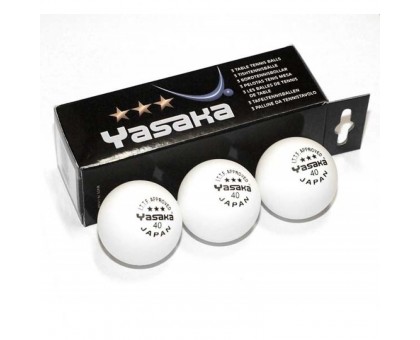 М'ячі для настільного тенісу Yasaka 40+ (3 шт.)