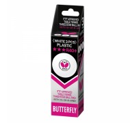 М'ячі Butterfly 3 * R40 + Plastic (3 шт)