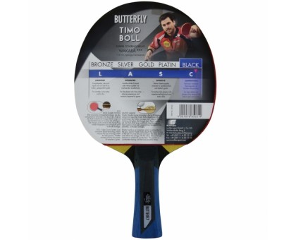  Ракетка для настільного тенісу Butterfly Timo Boll Black