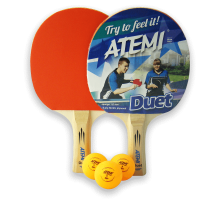 Набір для настільного тенісу Atemi DUET (2 рак+3 м 1*)