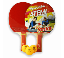 Набір для настільного тенісу Atemi Strike (2 рак+3 м 3*)