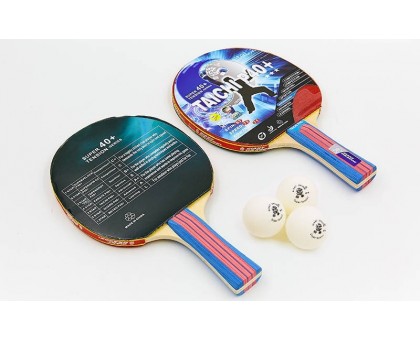 Набір для настільного тенісу Giant Dragon TAICHI P40 + 3 * MT-6506 (2 ракетки, 3 м'ячі з чохлом)