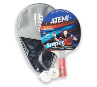Набір для настільного тенісу Atemi Sniper (1 рак+2 м 3*)
